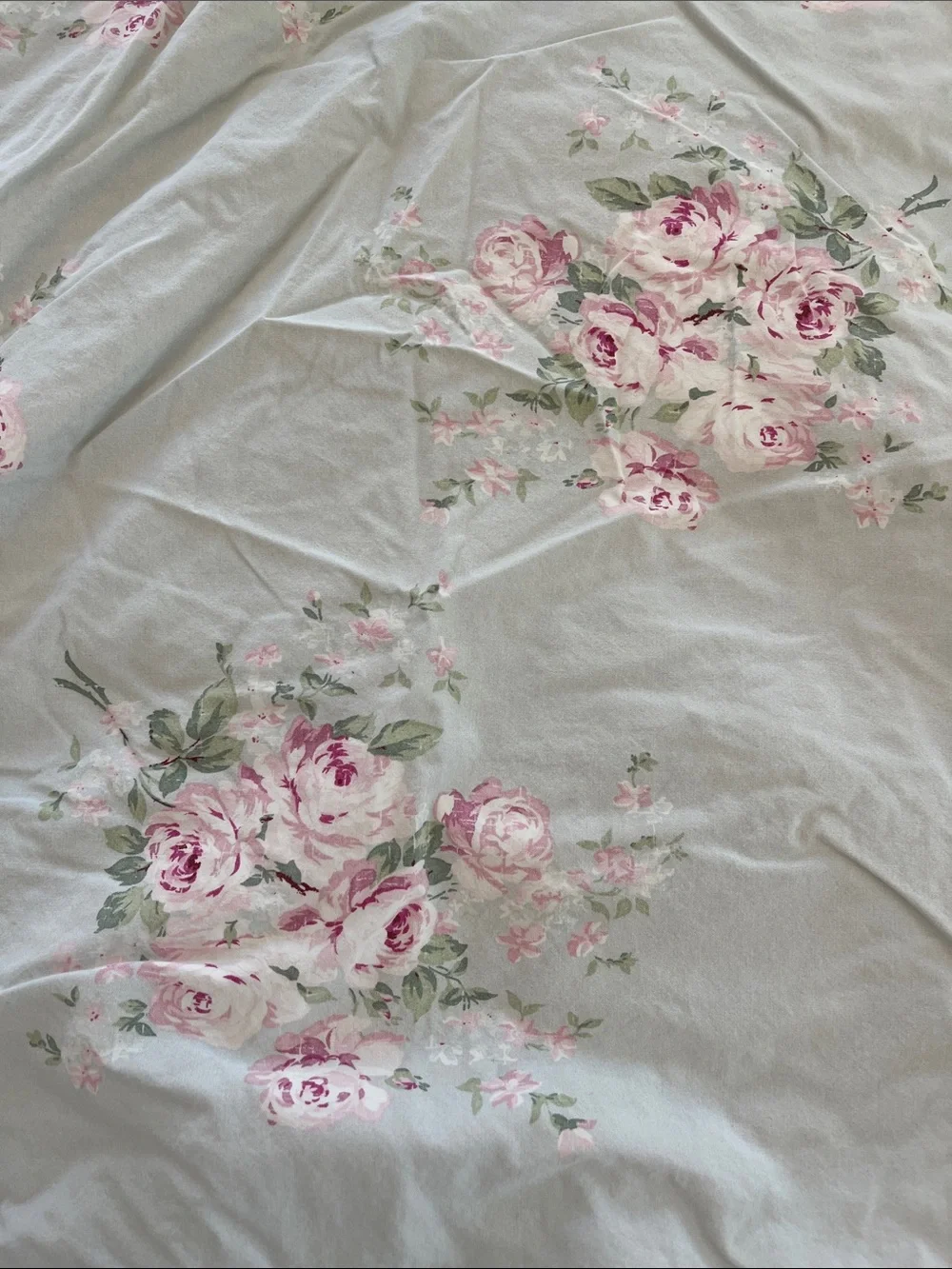 Simply Shabby Chic Pink Rose Floral Quilt - and shams